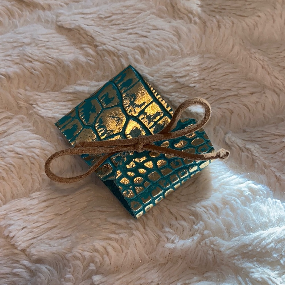 Faux Leather Alligator Cuff